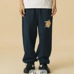 【美品】XLARGE スウェットパンツ ネイビー