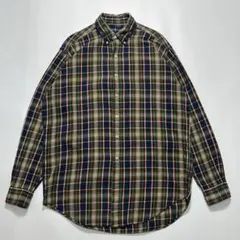 ラルフローレン ボタンダウンシャツ M チェック ブレイク 刺繍ロゴ 6041