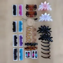ヘアクリップ&バレッタ 髪留め セット 大量 まとめ売り レディース 女性 新品