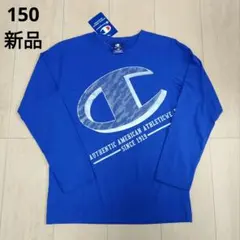 新品 ＊ 【150】 チャンピオン　Champion　ロンT　長袖Tシャツ　青のサムネイル