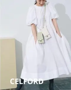 CELFORD ホワイトワンピース サイズ36のサムネイル