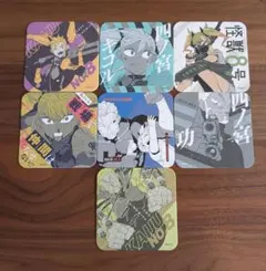 怪獣8号 アートコースター 第1弾 四ノ宮キコル 四ノ宮功 7枚セット