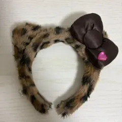 ユニバ USJ キティ ヒョウ柄カチューシャ