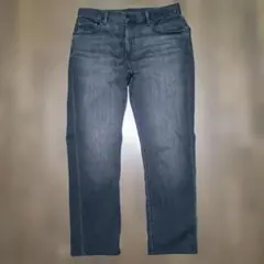 ユニクロ ヒートテックストレッチジーンズ 33インチ 黒 スリムフィット