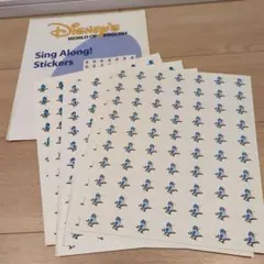 【最終価格】４２０羽★ディズニー英語　DWE シングアロング　ステッカー　青い鳥のサムネイル