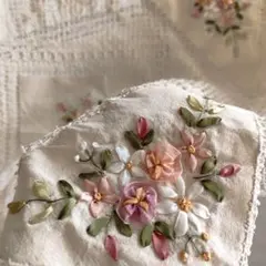 ハンドワークコットンフィレレース　フリークロス ハンドワークコットンフィレレース 生成り ハンドワークコットン