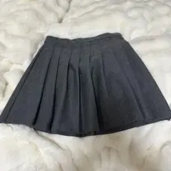 ZARA ダークグレー プリーツスカート