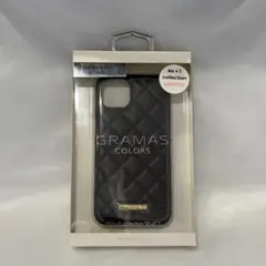 【フィルム付】GRAMAS COLORS QUILT ShellCaseブラックのサムネイル