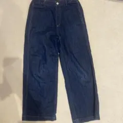 UNIQLO 150サイズ ダークブルー ストレートパンツ