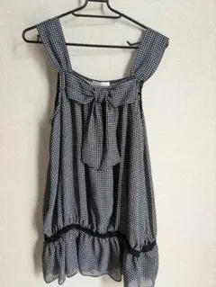 CINEMA CLUB リボン付きオールインワン　ミニワンピース