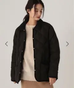 【美品】Elura エルーラ キルティング ダウン 黒