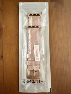 未使用品ピンクレザー Apple Watchバンド 38/40/41mm