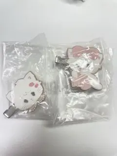 mikko フロッキーヘアクリップ mousse 2個セット