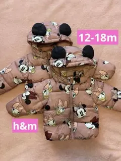 【双子】 h&m ミニー デイジー フード付きアウター ２セット