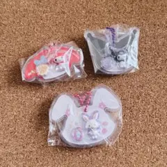 サンリオ パッケージチャーム キーホルダー 3種セット