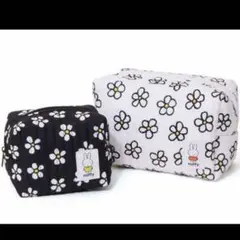 MUSE miffy お花のキルティングポーチ 2個セット