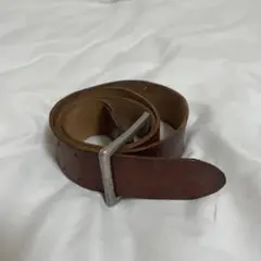 古着　レザーベルト　ブラウン　革