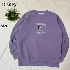 レトロミッキー ディズニー クラシック スウェット プルオーバー 刺繍 裏起毛
