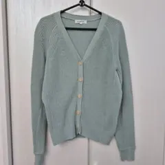 NATURAL BEAUTY BASIC Vネック カーディガン 綿混 M
