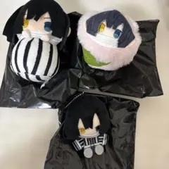 鬼滅の刃 伊黒小芭内 ぴょこぬい 桜餅マスコット プラッシュマスコットセット