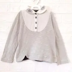 Zuppa di Zucca　襟付きレイヤード風デザインカットソー　110