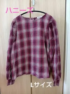 COLZA チェック柄 長袖シャツ Lサイズ　ハニーズ