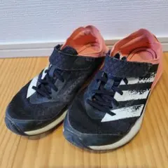 adidas アディダス スニーカー サッカー ブラック オレンジ 17.5