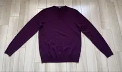 パープル ニット