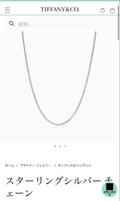 スターリングシルバーチェーン 46cmのサムネイル