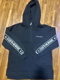 converse ハーフジップパーカー