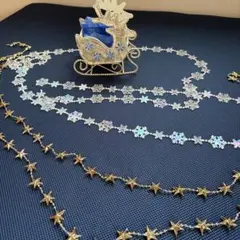 クリスマス装飾 トナカイ型ソリとガーランドセットのサムネイル