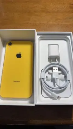 Apple iPhone XR イエロー 本体 充電器付き