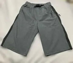 グレー ハーフパンツ 水陸両用　ウエスト調整可　140cm