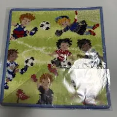 FEILER サッカー柄 ハンカチ 約25cm