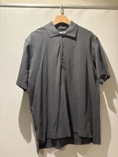 【名作】Uniqlo U スーピマコットンポロシャツ ダークグレー L 貝ボタン