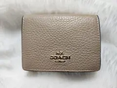 COACH， コーチミニ財布・三つ折り財布 トープ 88666 【ベージュ】