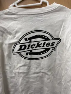 Dickies ロゴプリント 長袖Tシャツ Lサイズ ホワイト