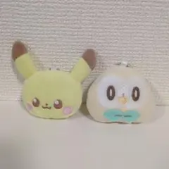 ポケピース マスコット 2種セット ピカチュウ モクローのサムネイル