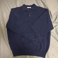 ニットポロシャツ 長袖 ポロシャツ