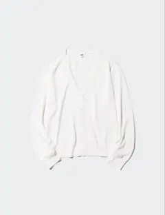 UNIQLO　ライト Vネック カーディガン　 Lサイズ　オフホワイト