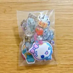 おすそ分け　ボンボンドロップシール　立体シール　あわわちゃん　ラブブ　ちいかわ