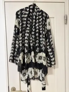 未使用　ANNBRA シフォン花柄カーディガン フリーサイズのサムネイル