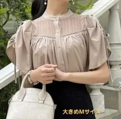 ドロストスリーブレースブラウス 大きめMサイズ