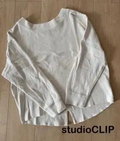 studioCLIP カットソー ワッフル調 プルオーバー トップス M