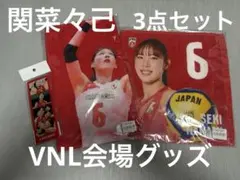 VNL会場グッズ　関菜々巳 バレーボール日本代表 グッズ 3点セット VNL会場グッズ 関菜々巳 バレーボール日本代表 グッズ 3点セット