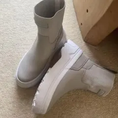 HUNTER エクスプローラーチェルシーフラットフォームブーツ 晴雨兼用 UK3