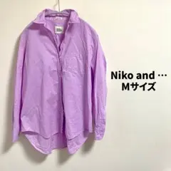 niko and... BASIC 長袖シャツ ラベンダー Mのサムネイル