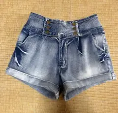 レディース ショートパンツ デニム Lサイズ