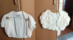 フォーマル　ベージュ　ボレロ　２着