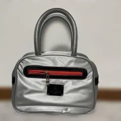 LANVIN sprrバッグ　シルバートートバッグ　ラウンドバッグ　カートバック